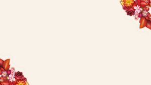 두 섬세한 꽃 PPT 배경 그림