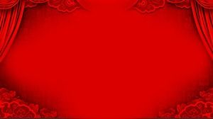 红幕PPT背景图片