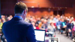 연설의 비즈니스 PPT 배경 그림