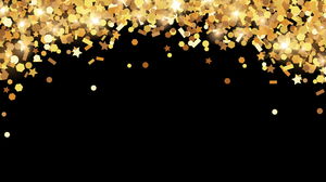 Altın yıldız ışığı PPT arka plan resmi