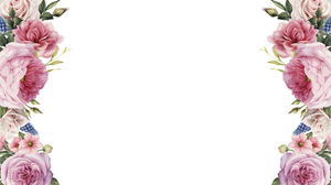 Suluboya Şakayık PPT arka plan resmi