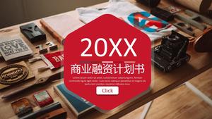 Plantilla PPT de financiación corporativa en estilo de diseño de imagen