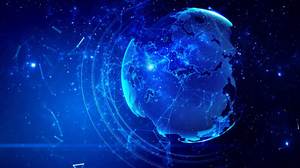 Gambar latar belakang PPT langit biru berbintang