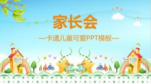 Kartun induk pertemuan template PPT