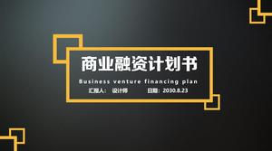 Prosty biznes plan finansowania szablon PPT