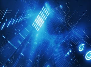 Mavi gerçek dışı teknoloji PPT arka plan resmi