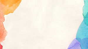 免费下载彩色水彩PPT背景图片