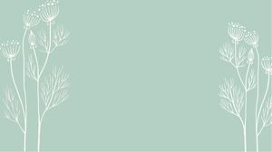 Tiga gambar latar belakang PPT kartun yang dilukis dengan tangan yang elegan dan indah