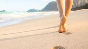 5 PPT фоновых изображений песчаного пустынного пляжа