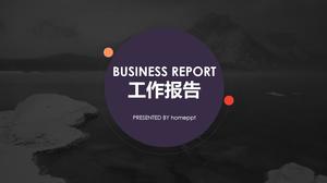 Alb-negru peisaj imagine fundal raport de lucru șablon PPT pentru descărcare gratuită