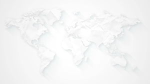 Immagine di sfondo PPT mappa mondo con effetto ombra