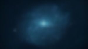 Blaues dunstiges Unschärfe-PPT-Hintergrundbild