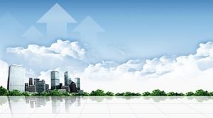 Cool city real estate slide background picture