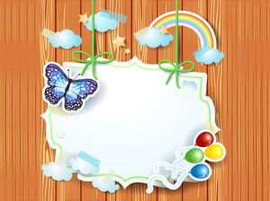 L'immagine del fondo di PPT di bianco rasenta il fondo di legno