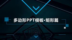 Szablon PowerPoint projektu wielokąta typografii