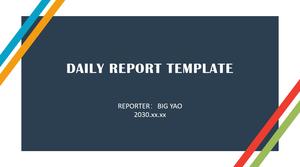 Modèle PowerPoint de plan de travail simple et plat en couleur