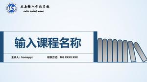 Modèle PPT de rapport d'ouverture simple bleu