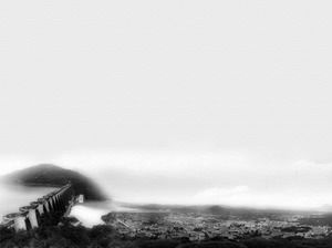 Un conjunto de elegantes plantillas de fondo de PowerPoint de estilo chino de tinta gris