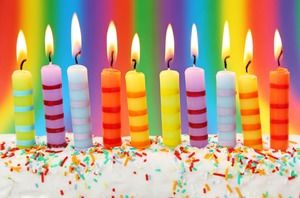 Vela de cumpleaños PowerPoint descargar imagen de fondo