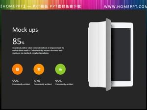 Matériel PPT de maquette de tablette de téléphone portable 20