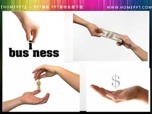 34 karakter jest PPT illüstrasyon malzemeleri