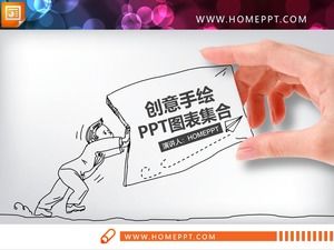 38 kreative handgemalte PPT-Diagramme