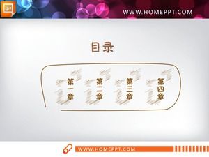 Colección de 24 cartas PPT marrones pintadas a mano