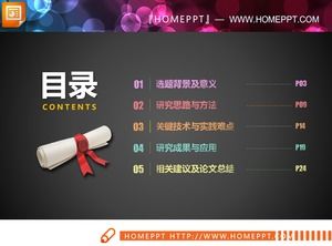 29 cartas de PPT de respuesta de graduación de tiza pintadas a mano