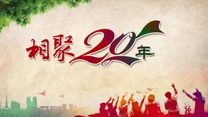 Modello PPT per 20 anni di raduno dei compagni di classe