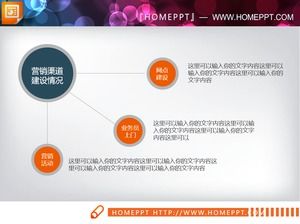 ชาร์ต PPT เชิงปฏิบัติสีส้มสองอัน