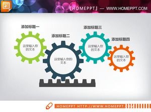 絶妙な4ギアリンケージPPTチャート