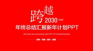 Raport sumar la sfârșitul anului șablon PPT plan nou an