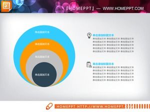多色實用幻燈片包括關係圖