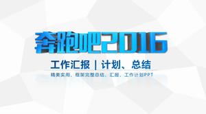 2030 çalışma raporu PPT şablonu ücretsiz indir çalıştırın