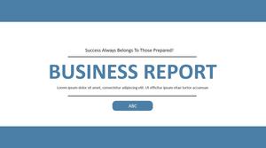 Unduhan template laporan PPT Bahasa Inggris biru sederhana