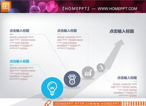 40张蓝色和灰色平底商务PPT图表