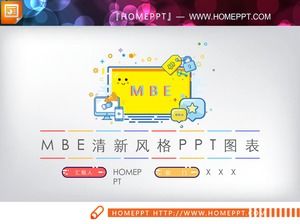 かわいい漫画のMBEスタイルのスライドチャートのダウンロード