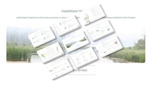 아름다운 신선하고 우아한 꽃 테마 ppt 템플릿