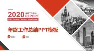 Deconectare grafică geometrică stil geometric clasic roșu clasic rezumat de afaceri șablon general ppt