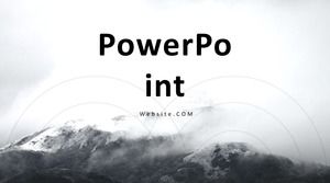 Modèle ppt général de style de magazine de mode de style européen et américain atmosphérique