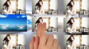 精美的觸摸屏滑動效果PPT動畫