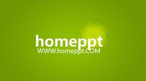 Animação PPT de introdução ao software verde dinâmico e dinâmico