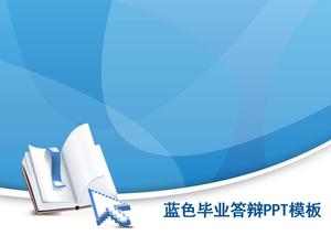 Download del modello PPT per la difesa della tesi di laurea con sfondo blu fresco