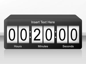 Pengunduhan animasi PPT jam hitung mundur upacara pembukaan dinamis