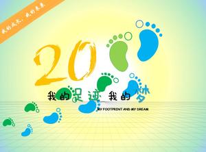 "Meine Fußabdrücke und meine Träume" setzt den Download der PPT-Animation fort