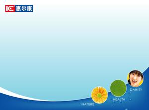 Modèle PPT de présentation du produit Wellcome