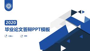 Plantilla ppt de defensa de graduación de tesis académica clásica de estilo geométrico