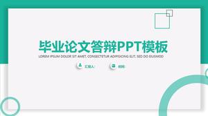 بطاقة على غرار واجهة المستخدم الظل الرياح الصغيرة أطروحة الدفاع العام قالب PPT