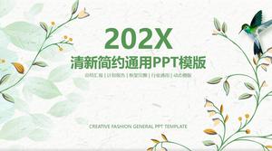 สาขานกพืชดอกไม้วรรณกรรมสดขนาดเล็กธุรกิจทั่วไปแม่แบบ PPT