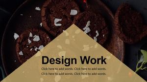 블랙 골드 간단한 패션 기하학적 스타일 플랫 비즈니스 작업 보고서 PPT 템플릿